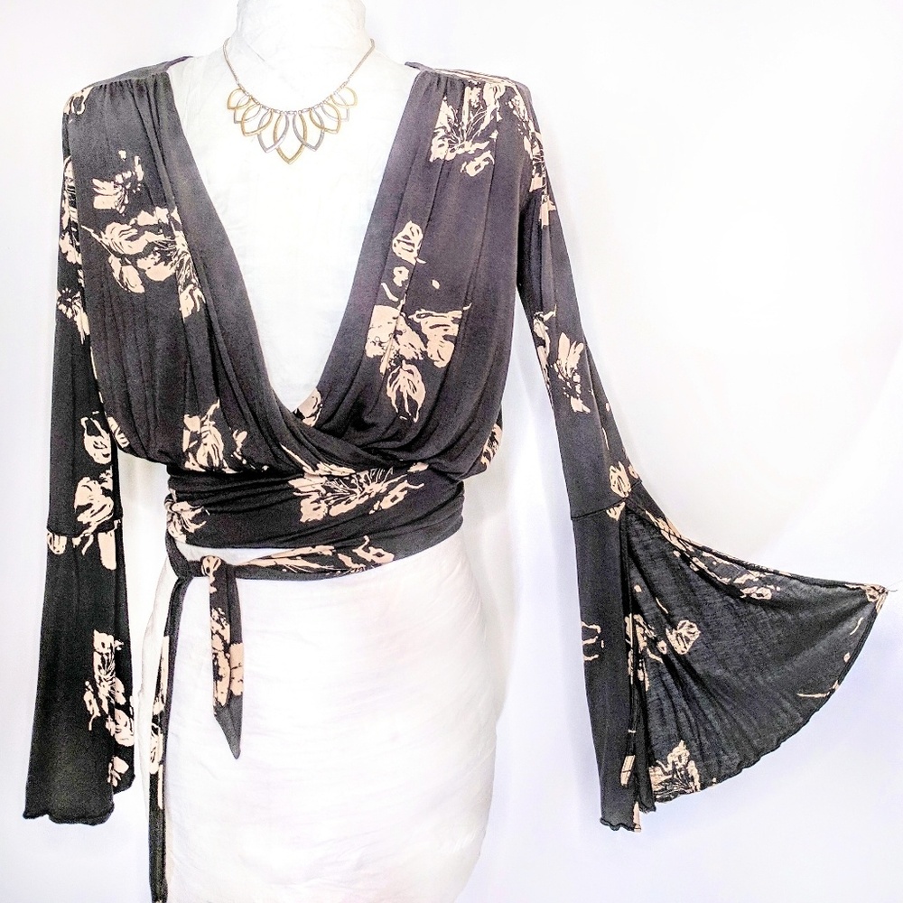 Free People floral shirt